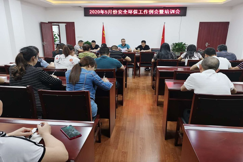 凯时尊龙人生就是博集团召开5月份安全环保工作例会暨培训会