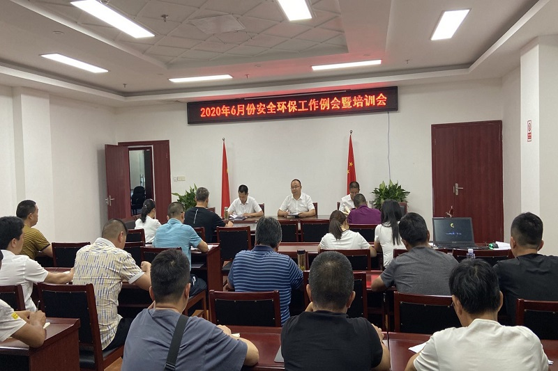 凯时尊龙人生就是博集团召开6月份安全环保工作例会暨培训会