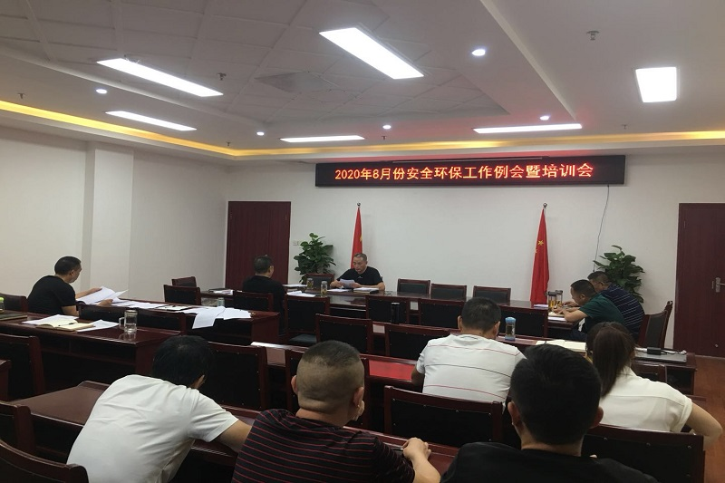 凯时尊龙人生就是博集团召开8月份安全环保工作例会暨培训会