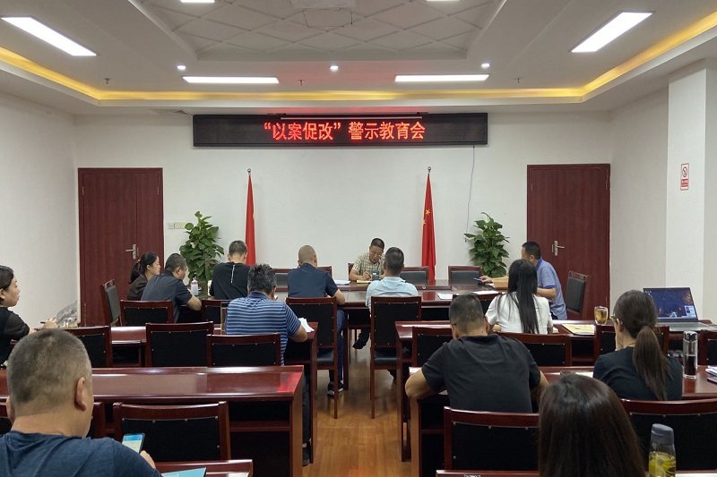 警钟长鸣 筑牢防线—凯时尊龙人生就是博集团召开“以案促改”警示教育会